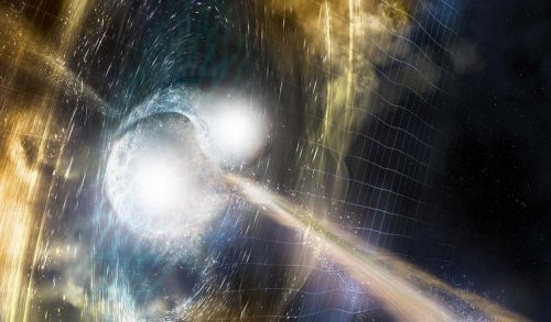 Osservata dalla Terra la luce di getto di materia prodotto da una collisione cosmica