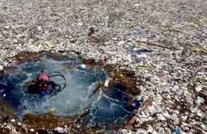 isola di plastica nel pacifico