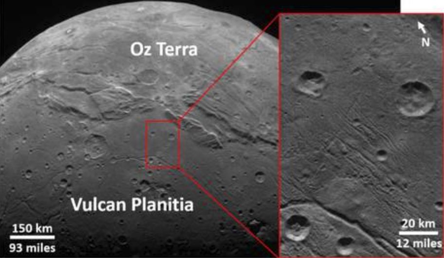 Scoperto il “segreto” delle cicatrici di Plutone e Caronte