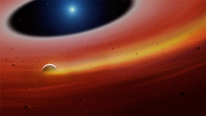 Spazio: scoperto un frammento di pianeta intorno ad una nana bianca