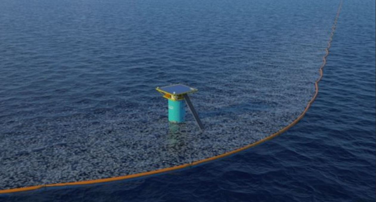 Lo spazzino degli oceani funziona: la barriera galleggiante sta raccogliendo rifiuti