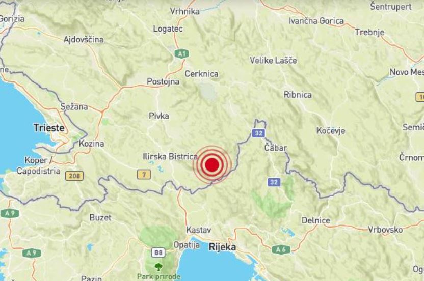 Doppio terremoto al confine con l’Italia, scossa M 3.7 avvertita dalla popolazione