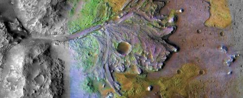 Marte: il lago Jazero è il luogo perfetto per scoprire antichi fossili