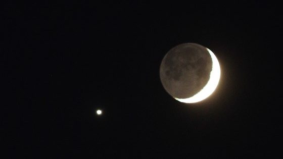Venere – Luna: la congiunzione di fine anno