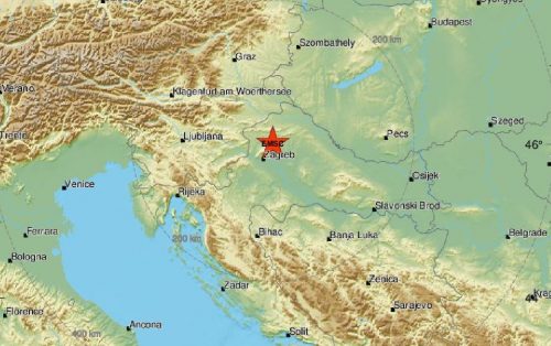 Terremoti M 3.4 in Croazia e M 2.7 al largo di Ravenna