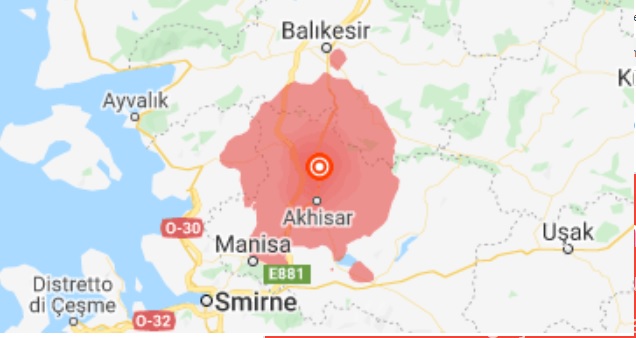 Terremoto in Turchia: scossa di 5.6 gradi della Scala Richter