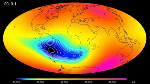 Terra: si conferma l’indebolimento del campo magnetico