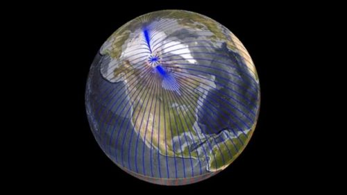 Scoperta l’origine dello spostamento del polo nord magnetico