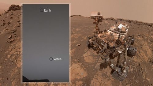 Venere e Terra fotografati da Marte: l’ultimo scatto di Curiosity
