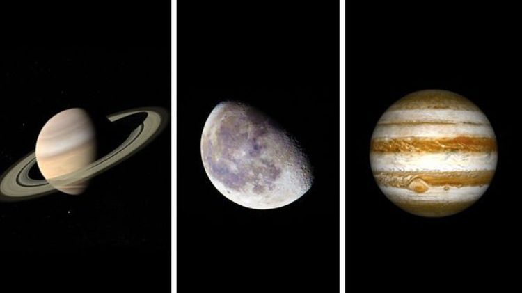 Congiunzione Luna, Saturno e Giove. In arrivo lo spettacolo astronomico