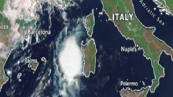 Ciclone mediterraneo sulla Sardegna: piogge record a Cagliari