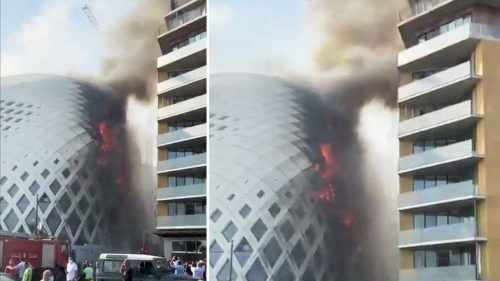 Beirut: incendio divora edificio progettato da Zaha Hadid