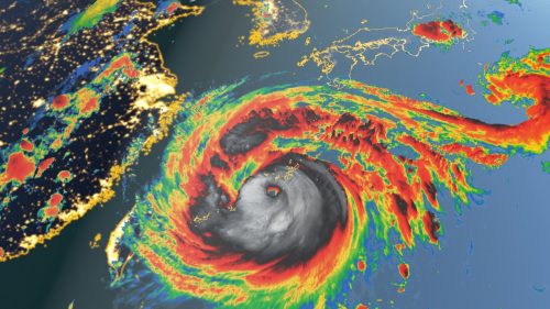 Giappone: il tifone Maysak inghiotte una nave. Un solo superstite