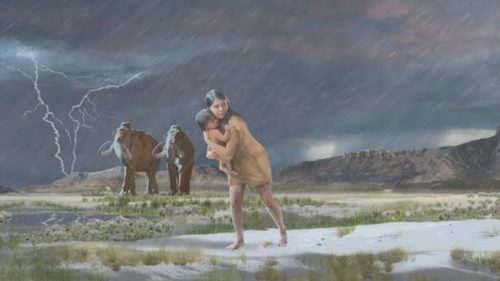 Paleontologia: scoperte impronte di una donna con un bambino di 10mila anni fa