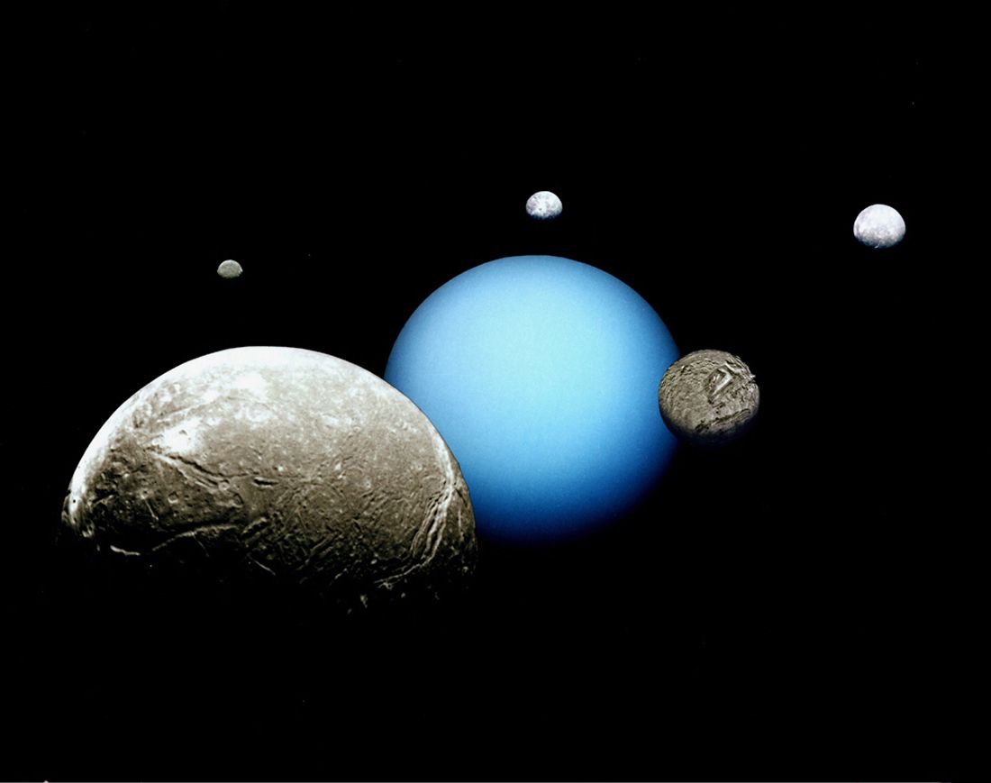 Oceani di acqua su Oberon e Titania, le lune di Urano