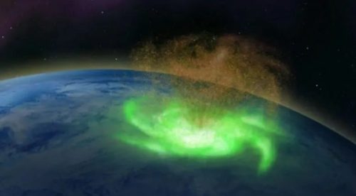 Osservato colossale ‘uragano’ di plasma sul Polo Nord