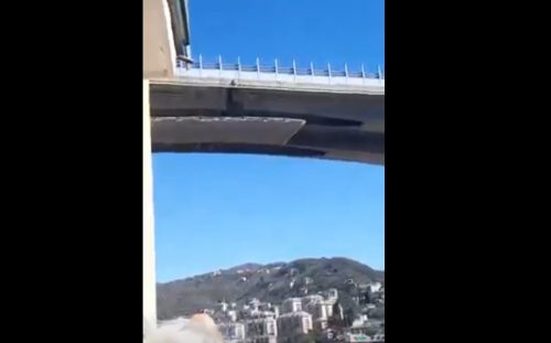 Genova: precipita lamiera dal Viadotto dell’A12. Tragedia sfiorata