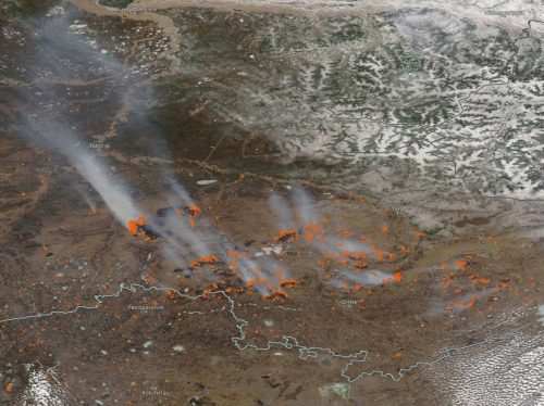 Siberia: dal satellite visibili i primi incendi della stagione
