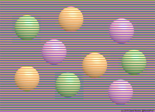 Le sfere in questa immagine sono dello stesso colore. L’origine dell’illusione ottica virale