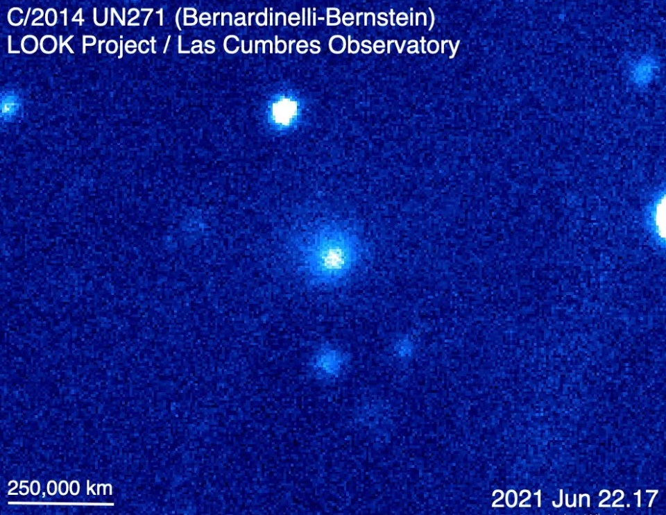 Spazio: l’immagine della gigantesca cometa “Bernardinelli-Bernstein” in avvicinamento