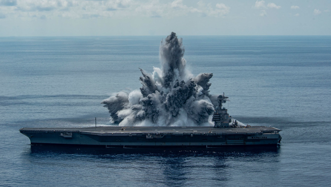 USA: la US Navy fa esplodere una bomba per testare portaerei provocando un forte terremoto