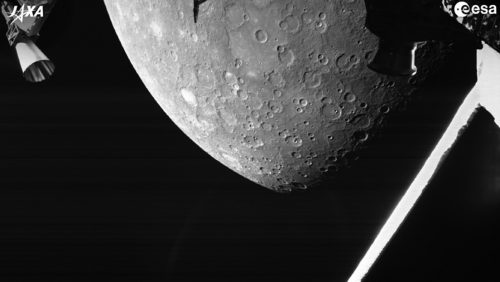 Mercurio: BepiColombo invia la prima immagine del pianeta