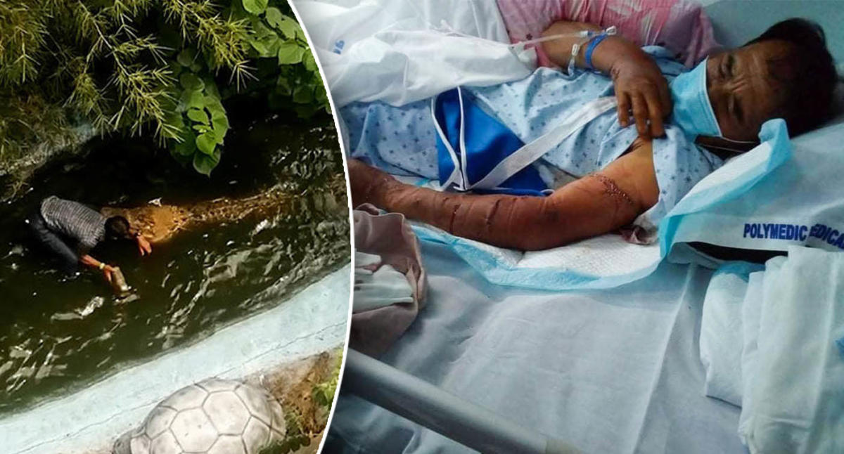 Filippine: scatta selfie con un coccodrillo “finto” ma viene attaccato