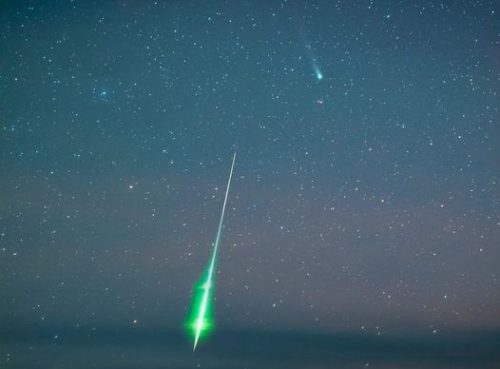 Cometa e bolide: l’incredibile foto di  Cory Poole