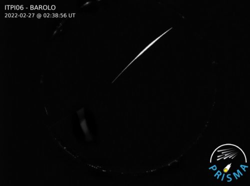 Una meteora ha illuminato il cielo di Liguria e Piemonte per 8 secondi