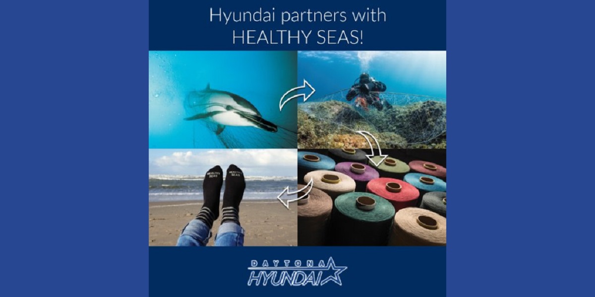 Hyundai rinnova con ONG Healthy Seas e realizza tappetini per auto dalla plastica recuperata in mare