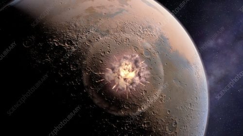 Meteorite marziano mostra i segni di un colossale impatto sul pianeta rosso