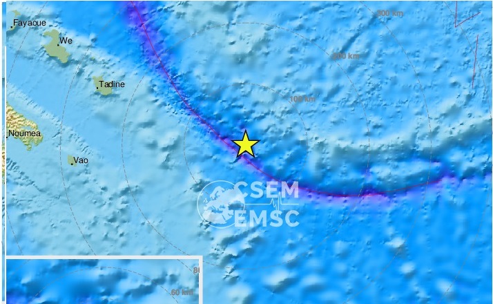Terremoto Nuova Caledonia: scossa 6.8 gradi. Rischio tsunami e evacuazioni sulle coste