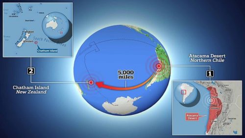 Devastante terremoto avvenuto 3.800 anni fa in Cile causò un enorme tsunami a 5.000 miglia di distanza
