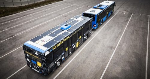 Energia solare: rivoluzionare il futuro del trasporto, a Monaco arrivano i bus con pannelli solari