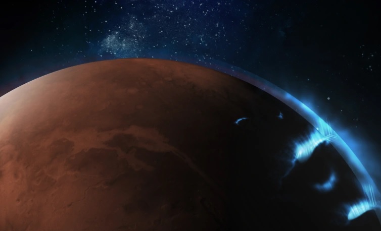 Marte: la sonda Hope cattura ‘un nuovo straordinario tipo di aurora’