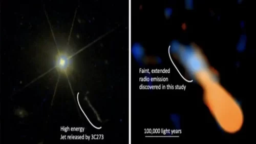 Astronomia: misteriose strutture radio rilevate intorno al quasar più luminoso mai scoperto