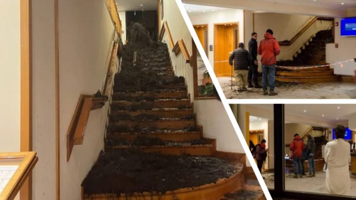 Argentina: forti piogge a Bariloche; il fango invade un hotel causando diversi danni