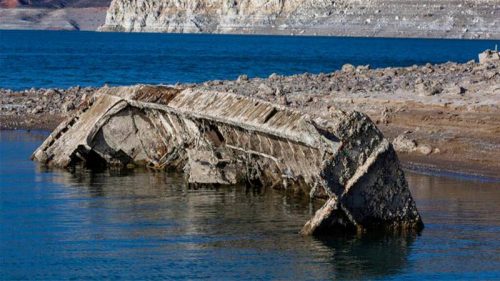 Lake Mead: con la siccità continuano ad emergere resti umani dal lago