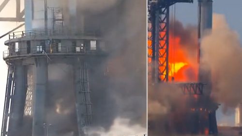 Esplode booster Raptor2 di SpaceX: il video