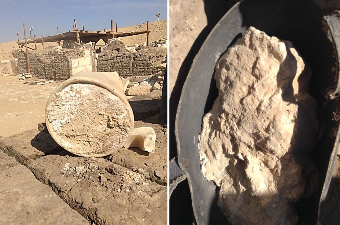 Giza: scoperti recipienti di argilla contenenti formaggio bianco di 2600 anni fa