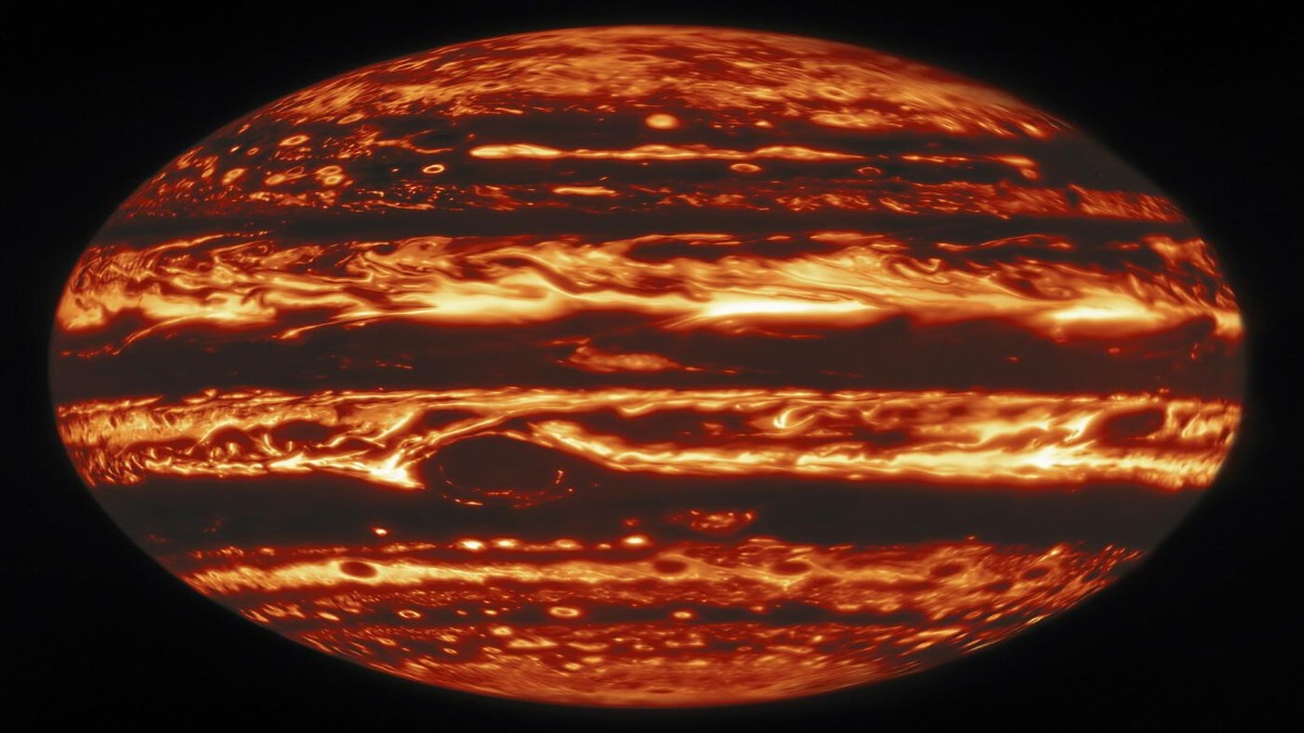 Astronomia: enorme ondata di calore registrata sull’atmosfera di Giove