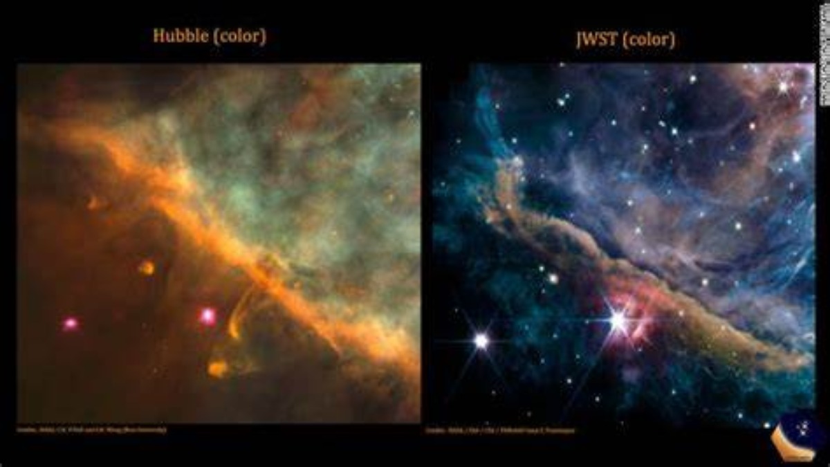 James Webb ci mostra una nuova ed incredibile immagine della nebulosa di Orione
