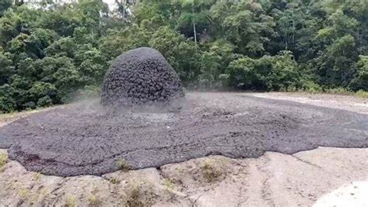 Vulcano di fango erutta in Malesia. VIDEO
