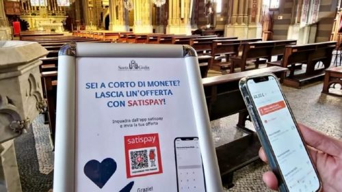 Torino: Satispay entra in chiesa, arrivano le offerte digitali