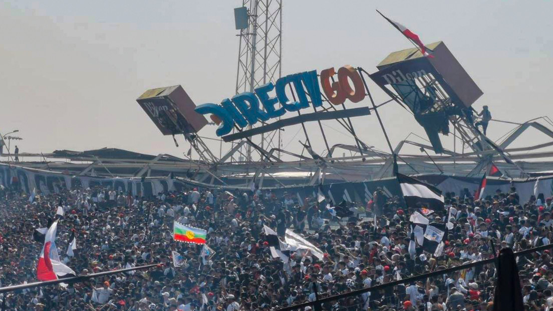 Cile: crolla il tetto dello stadio del Colo-Colo durante una partita. Il video