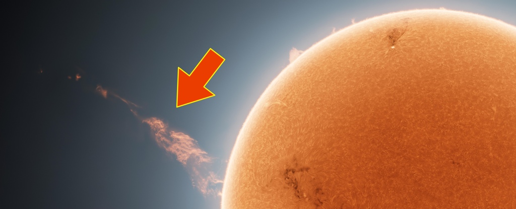 Un filamento record ‘sparato’ dal Sole. È lungo ben 200.000 chilometri