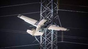 USA: aereo si è schiantato contro traliccio della rete elettrica; blackout nel Maryland. VIDEO
