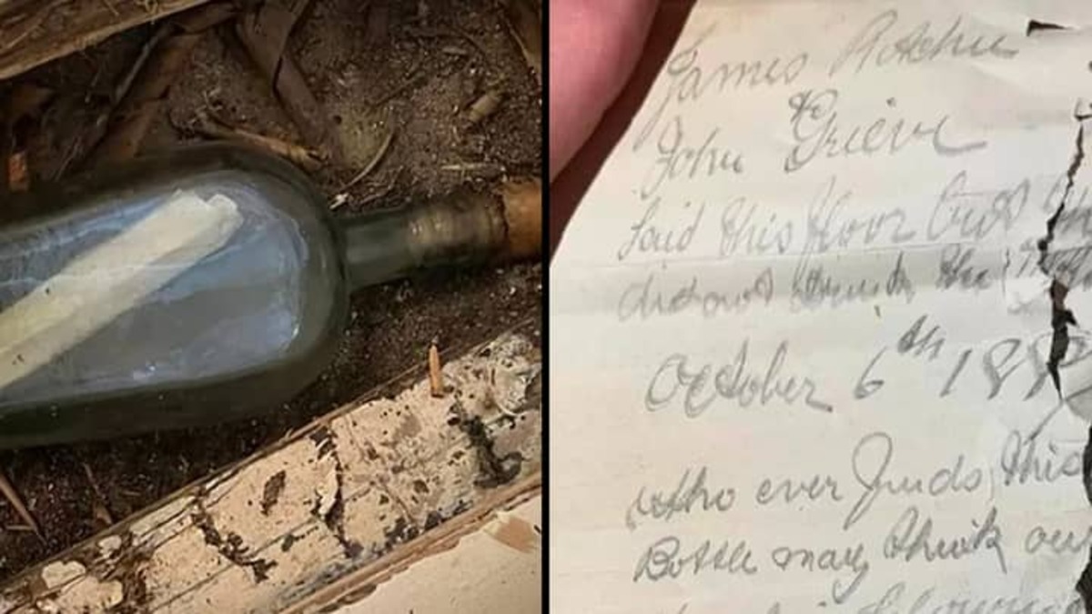 Regno Unito: famiglia trova sotto le assi del pavimento un misterioso messaggio in bottiglia