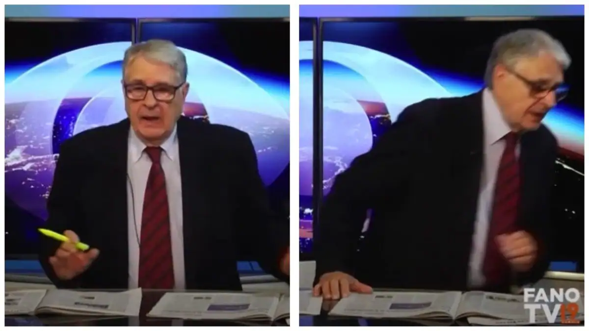 Marche: terremoto in diretta, giornalista lascia lo studio. VIDEO