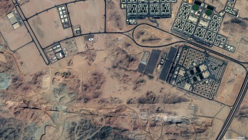 Immagini satellitari mostrano una futuristica megalopoli nel deserto saudita